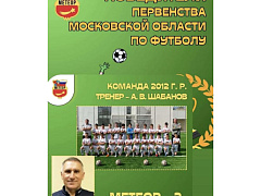 Команда СШОР МЕТЕОР-2 стала чемпионом региональных соревнований!